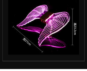 ไฟแฟลชกระพริบ LED แบบปีกนางฟ้ารูปผีเสื้อ RGB สำหรับบาร์ KTV โรงแรม - Product Image 6