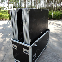 Scène de concert mobile extérieure de petite taille, légère, pliable, en aluminium, pour événements, montage complet, design compact, à vendre