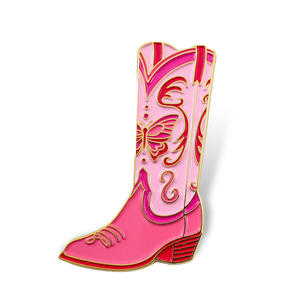 Broche de haute qualité en forme de fer à <span class=keywords><strong>cheval</strong></span> personnalisée, badge de botte western, broche pour chaussures de femmes - Product Image 5