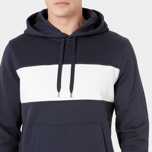 Veste d'hiver respirante à capuche avec fermeture éclair doublée Design personnalisé Panneau multicolore Logo de marque personnalisé Sweat Fleece Hood-Made Pakistan - Product Image 1