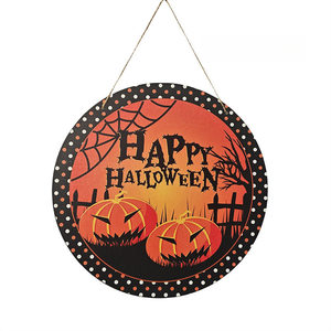 ของตกแต่งประตูรูปฟักทองฮาโลวีนพร้อมหมวกแม่มดและดีไซน์ลูกกวาดสำหรับตกแต่งภายในงานปาร์ตี้ - Product Image 3