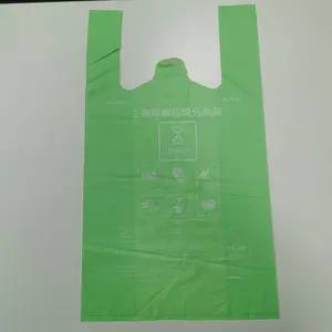 Wholesale Custom Kitchen Trash Liners Packaging Flat Biodegradable Food Cornstarch Garbage Bags Compostable Waste Bag