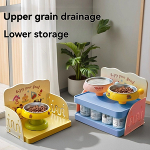 Support surélevé <span class=keywords><strong>pour</strong></span> gamelles de chat en acier inoxydable, <span class=keywords><strong>pour</strong></span> gamelles à nourriture et à eau - Product Image 3
