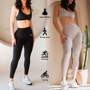 <span class=keywords><strong>Leggings</strong></span> de Yoga de Cintura Alta Personalizados, Conjuntos Deportivos para <span class=keywords><strong>Mujer</strong></span>, Ropa de Gimnasio, <span class=keywords><strong>Leggings</strong></span> Deportivos de Alta Calidad al por Mayor - Product Image 4