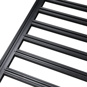 Maiker aluminio para Jeep Wrangler JK portaequipajes de techo de coche cesta de riel 4x4 portaequipajes superior portaequipajes y soporte de carga - Product Image 3