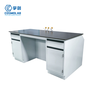 Banc <span class=keywords><strong>de</strong></span> travail en acier moderne à montage au sol pour les techniciens <span class=keywords><strong>de</strong></span> <span class=keywords><strong>laboratoire</strong></span> <span class=keywords><strong>de</strong></span> <span class=keywords><strong>chimie</strong></span>, résistant aux acides et aux alcalis, meubles CE/ISO - Product Image 5