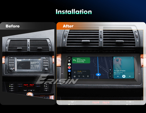 Erisin ES5505B Écran IPS 10,25 pouces DSP Android 14.0 Autoradio pour BMW X5 E53 CarPlay & Auto GPS TPMS DAB+ Système multimédia - Product Image 3