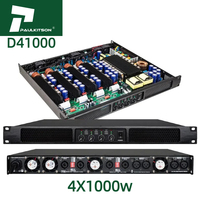 Amplificateur Paulkitson D4800 Amplificateur de puissance audio professionnel de classe D 4x1000W Équipement audio Amplificateur de puissance