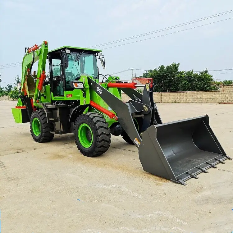 chinese made mini tractor backhoe loader small excavator backhoe