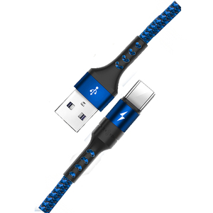 Biểu Tượng Tùy Chỉnh 3A Nhanh Phí Nylon Bện Cáp Dữ Liệu Thông Minh Loại C Android IOS Thiết Bị iPhone 6/7/8/X/11/12-Có Sẵn 1M 3M - Product Image 1