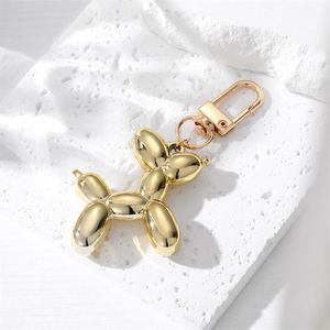 Creative 3D PVC Soft Rubber Multicolor Bright Color Balloon Dog Keychain Animal Keyring Women Bag <b>Key</b> Chains <b>Key</b> <b>Rings</b> Ornament - Product Image 3