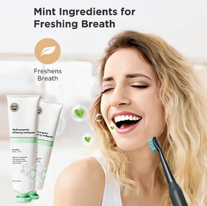 Private Label Teeth Whitening With Nano Hydroxyapatite <strong>Fluoride</strong> <strong>Free</strong> <strong>Toothpaste</strong> for Adults