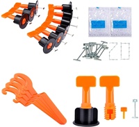 Système de nivellement de carreaux réutilisable DIY avec niveleuse à bulle à aiguille en acier inoxydable remplaçable, outils à main