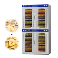 Séchoir industriel à fruits et légumes 96 plateaux en acier inoxydable, capacité 100 kg par lot, 220V-240V avec garantie 1 an