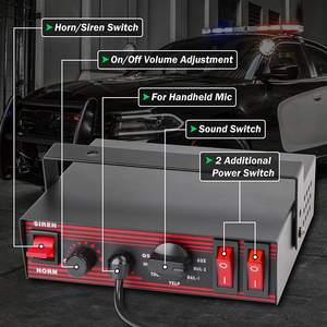 Ricambi Auto all'ingrosso di sicurezza altoparlante per Auto ad alta potenza altoparlante per sirena di emergenza per motori antincendio - Product Image 4