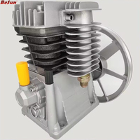 Compresseur d'air électrique robuste modèle 2070, 4HP, tête de pompe à double cylindre, haute efficacité, en fonte polie/aluminium