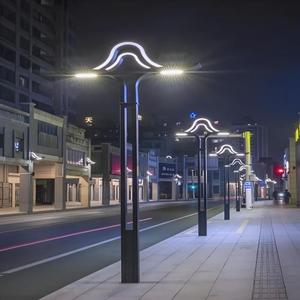 Poste de Alumbrado Público con Soporte para Cámara CCTV - Poste de Iluminación de Seguridad para Carreteras y Autopistas - Product Image 3