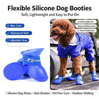 Chaussures imperméables pour chien en silicone souple et flexible, protège-pattes pour la marche par temps pluvieux et boueux