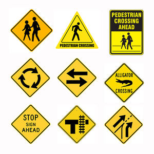 Slow School Zone Slow pedonal attraversamento retrò riflettente traffico segnali stradali per il trasporto - Product Image 4