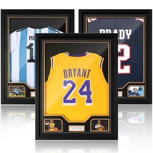 60x90cm legno <span class=keywords><strong>Jersey</strong></span> telaio montaggio a parete per <span class=keywords><strong>Baseball</strong></span> basket calcio Sport Sport t-shirt telaio - Product Image 2