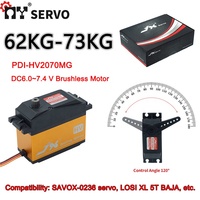 Moteur Servo JX PDI-HV2070MG de Haute Qualité avec Roulements 2BB, Engrenage Métal-Plastique 180 Degrés, Pièce Numérique pour Avion RC 1/5, Accessoire Jouet