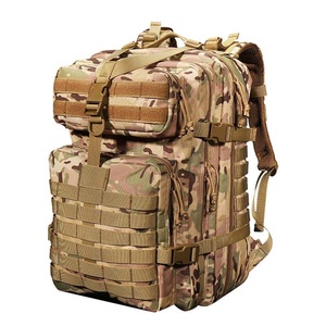 Weikani Tactical <b>Backpack</b> <b>25L</b> Molle System Outdoor Use Multiple Pockets Black Polyester - Product Image 2