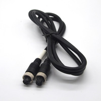 Câble d'extension de caméra M12 avec connecteurs aviation mâle et femelle, câble vidéo et adaptateur d'alimentation pour voiture à quatre conducteurs en cuivre pur