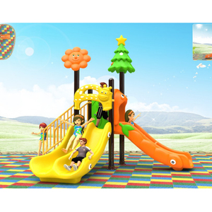 Parque Infantil Exterior con Diseño Innovador en Forma de Robot con Tobogán de Plástico, Caballito Mecánico y Otras Instalaciones de Entretenimiento - Product Image 4