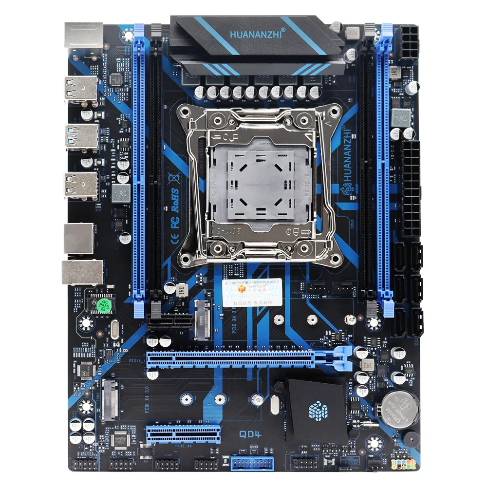 Huananzhi X99 QD4 LGA 2011-3 Xeon Bo mạch chủ Kit với E5 2670 V3 và 4*8G DDR4 recc Bộ nhớ kết hợp bộ