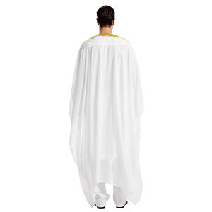Basso commercio all'ingrosso di MOQ Duba Kaftan Chiffon Thobe per gli uomini delle donne <span class=keywords><strong>Africa</strong></span> islamico Robe da uomo <span class=keywords><strong>marocco</strong></span> Thobe poliestere traspirante - Product Image 4