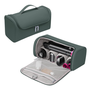 Pochette de voyage pliable en PU imperméable avec fermeture éclair et crochet de suspension, grande capacité, pour sèche-<span class=keywords><strong>cheveux</strong></span> unisexe - Product Image 1
