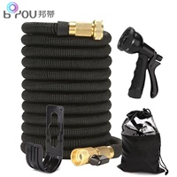 Manguera de jardín extensible, manguera de agua a prueba de fugas, manguera de jardín flexible sin dobleces, manguera retráctil ligera con boquilla de 10 funciones