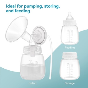 Biberón de Plástico para Bebés, Extractor de Leche Materna, Biberón para Alimentación, Accesorio para Bebés, Biberón D331 26601 - Product Image 6