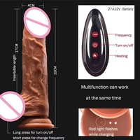 Consolador de silicona negra para mujer, Juguetes sexuales realistas con ventosa