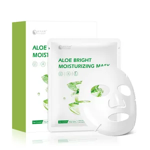 Vente en gros OEM Masque facial hydratant en soie à l'huile essentielle d'aloe vera personnalisé