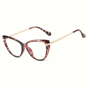 Gafas Ópticas Retro de Moda de Alta Calidad, Montura de Ojo de Gato TR90, Gafas para Computadora con Bloqueo de Luz Azul para Mujer - Product Image 4