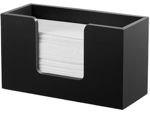 Distributeur de serviettes en <span class=keywords><strong>papier</strong></span> comptoir mural porte-serviettes en <span class=keywords><strong>papier</strong></span> en <span class=keywords><strong>bois</strong></span> <span class=keywords><strong>noir</strong></span> porte-serviettes en bambou pour cuisine salle de bain <span class=keywords><strong>toilette</strong></span> - Product Image 1