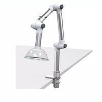 Hotte à fumées chimiques de laboratoire 360 °   Bras d'aspiration réglable, hotte de ventilation en PP certifiée CE, hotte d'extraction avec valve d'air
