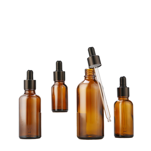 Botella de Vidrio Ámbar con Gotero y Pulverizador de 10 ml, Spray Hidratante y para <span class=keywords><strong>Alcohol</strong></span> con Pulverización Superfina para Pañales - Product Image 1