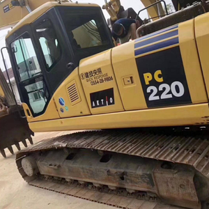 Excavatrice Komatsu PC220-7 d'occasion pour travaux de construction lourds, exploitation minière, y compris moteur, boîte de vitesses, pompe à engrenages, PLC, roulement - Product Image 6