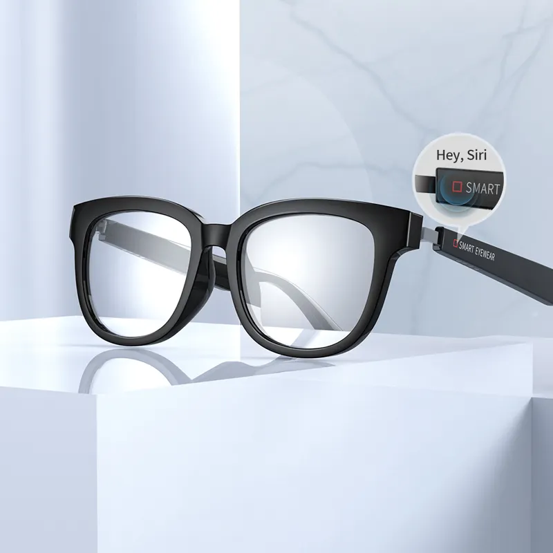 HBK magnetic charging BT 5.0 music eyeglasses with speaker wireless audio smart eyewear frames