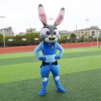 Costume de mascotte gonflable en EVA pour fête à thème de Noël, personnages de dessins animés Flash, Lapin Judies, Renard Nickies, Paresseux Slothies, Cosplay Zoo