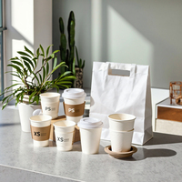 Offre Spéciale à guichet unique personnalisable Double paroi étanche de qualité alimentaire gobelets en papier porte-manchons