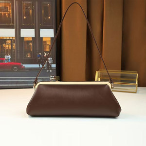 Bolso de Mano con Estampado de Leopardo para Mujer, Correa Simple Extraíble, Cierre con Bloqueo, Portátil, Elegante, para Fiestas y Bodas, de PU - Product Image 5