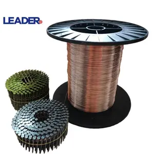 0.6mm 0.68mm 0.7mm 0.75mm 0.8mm Copper Coated Welding Wires for Coil Nails Coil Nail Making Machine