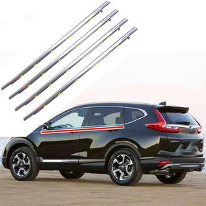 Cubiertas para manijas de puerta HUAJIESAIL 72450-TNY-J01 72410-TNY-J01 para Honda CRV 19-22, tiras decorativas de goma con acabado electrolítico - Product Image 3