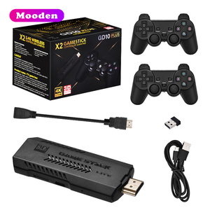 L GD10 artı oyun sopa 4K siyah ambalaj kutusu X2 oyun konsolu 4K HD <span class=keywords><strong>Retro</strong></span> Video oyunu konsolları GD10 64GB 30000 oyunları - Product Image 3