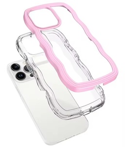 <span class=keywords><strong>Cover</strong></span> per cellulare a forma di cornice riccia alla moda, custodia per telefono antiurto Anti-caduta con bordo ondulato compatibile con <span class=keywords><strong>Apple</strong></span> Samsung - Product Image 6