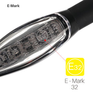 Lampu sinyal belok indikator kedip LED berurutan dinamis, Flasher mengalir aluminium depan belakang untuk sepeda motor - Product Image 3