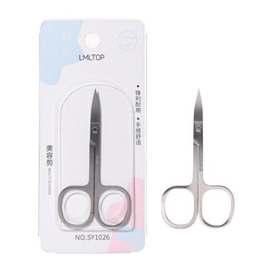 LMLTOP Stainless Steel Curved Blade Beauty <b>Scissors</b> Pointed Tip <b>Makeup</b> <b>Scissors</b> SY1026 - Product Image 5